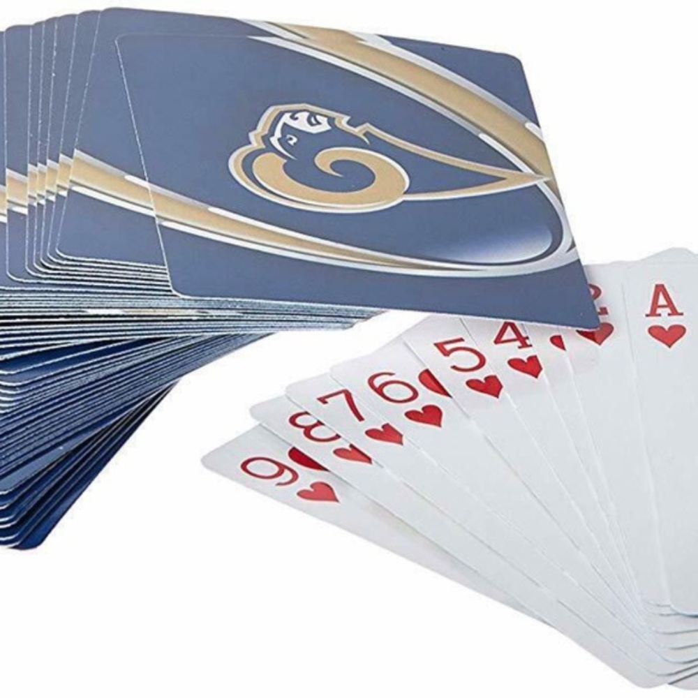 NFL LA Rams Playing Cards Deck Los Angeles CA Pro Football Playing Game NIB - Picture 3 of 6